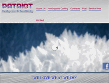 Tablet Screenshot of patriothvacfuel.com